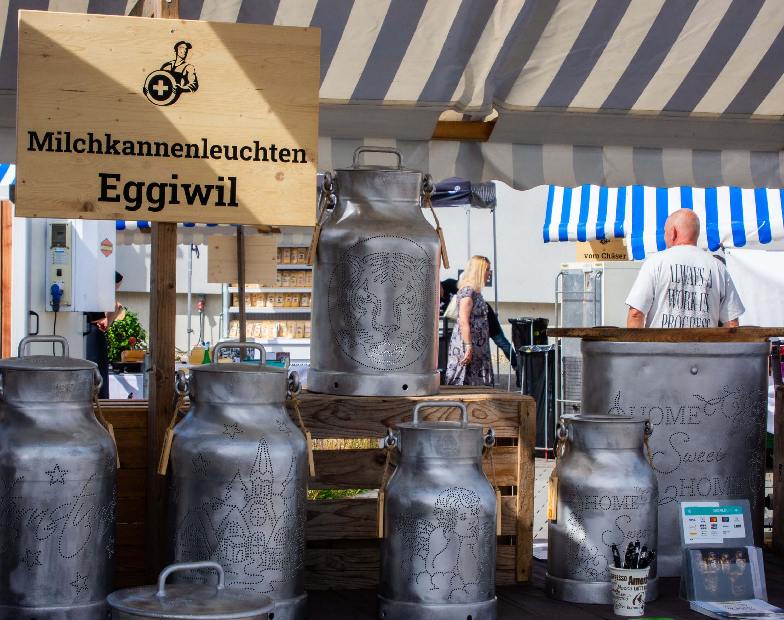 Chäs Chiubi 2026 Milchkannenleuchten Eggiwil Nah