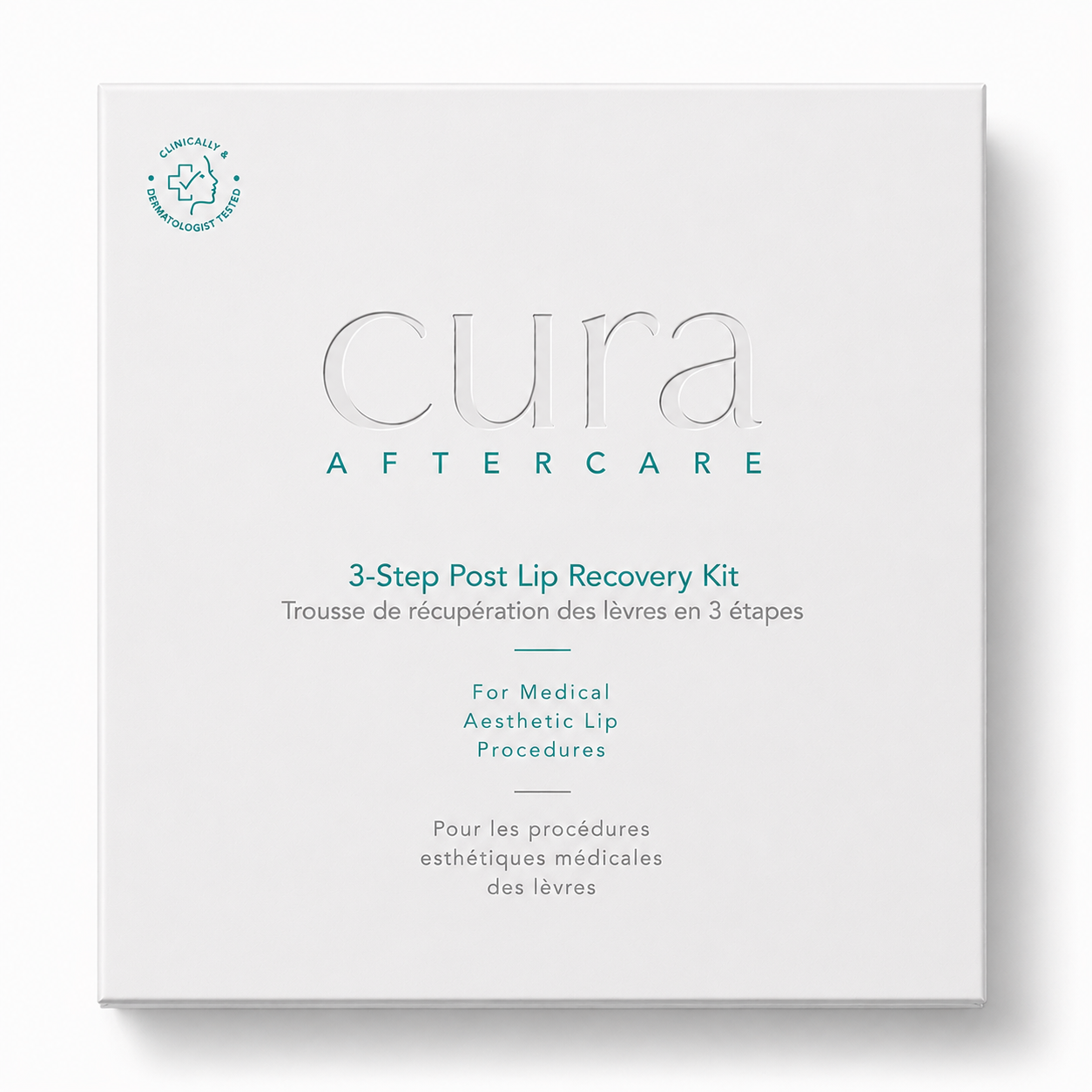Cura Aftercare 3 Step Post Lip Recovery Kit Front