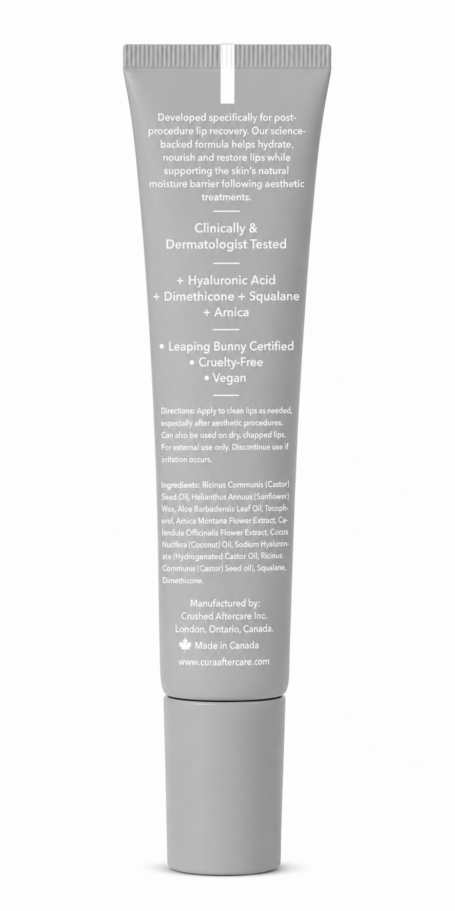 Cura Aftercare Gloss Tube Back