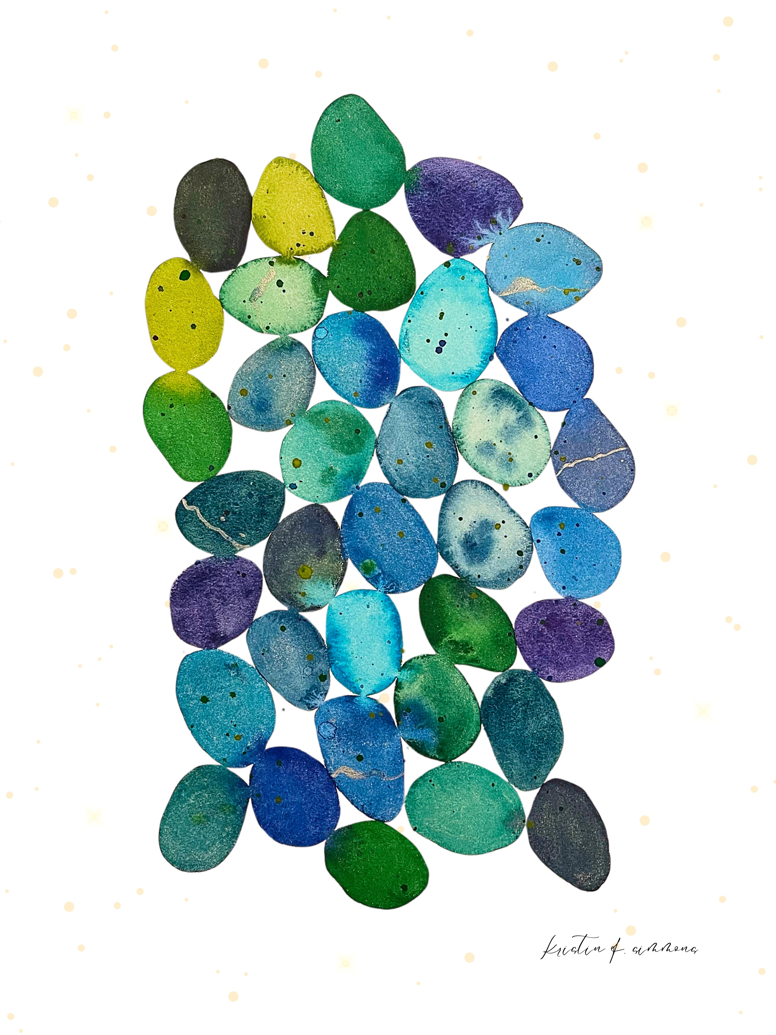 Blue Beach Glass 2 Kristin F Simmons