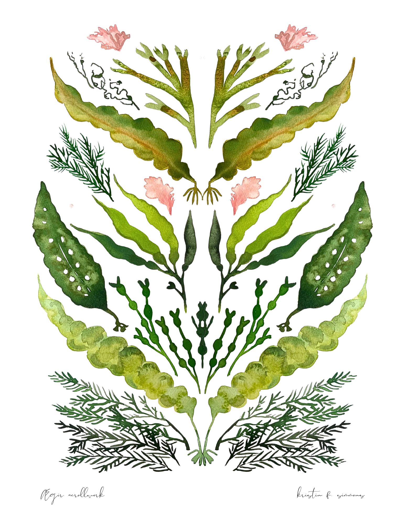Aegir Scrollwork Watercolor Kristin Fuhrmann Simmons 1
